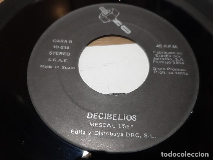 Discos de vinilo: DECIBELIOS -SANGRE DORADA- (1986) SINGLE 7&rdquo; - Foto 3