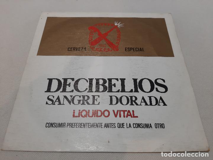 Discos de vinilo: DECIBELIOS -SANGRE DORADA- (1986) SINGLE 7&rdquo; - Foto 1