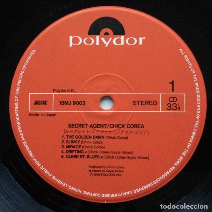 Discos de vinilo: Chick Corea &lrm;&ndash; Secret Agent Japan,1981 Polydor* - Foto 4