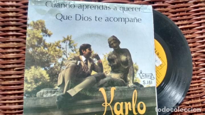 Discos de vinilo: SINGLE (VINILO) DE KARLO A&Ntilde;OS 60 - Foto 1