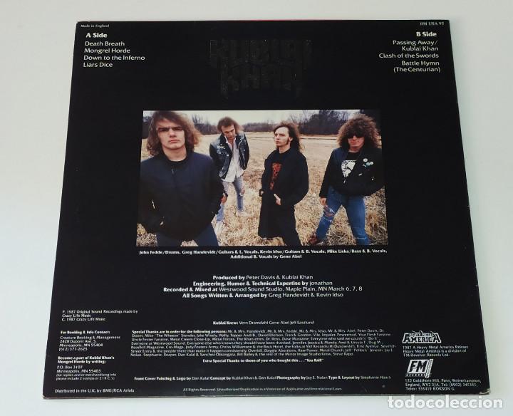 Discos de vinilo: LP KUBLAI KHAN - ANNIHILATION - Foto 2