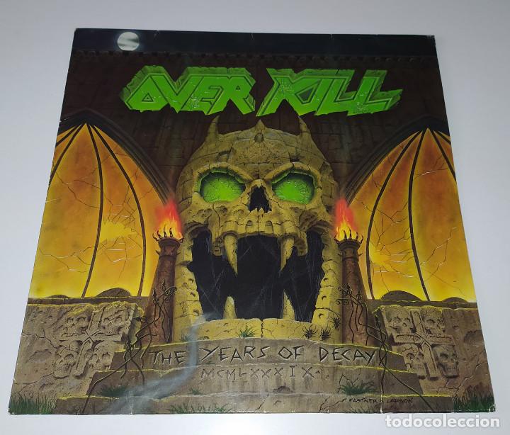 Discos de vinilo: LP OVERKILL - THE YEARS OF DECAY - Foto 1