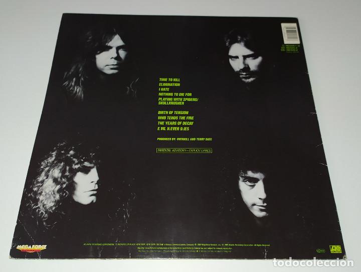 Discos de vinilo: LP OVERKILL - THE YEARS OF DECAY - Foto 2