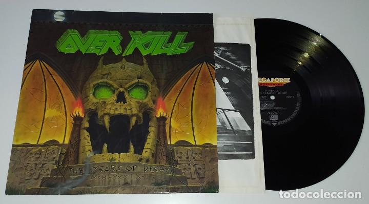 Discos de vinilo: LP OVERKILL - THE YEARS OF DECAY - Foto 3