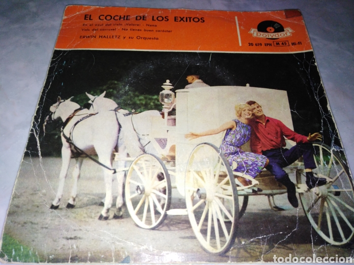 Discos de vinilo: EL COCHE DE LOS &Eacute;XITOS-ERIN HALLETZ Y SU ORQUESTA - Foto 1
