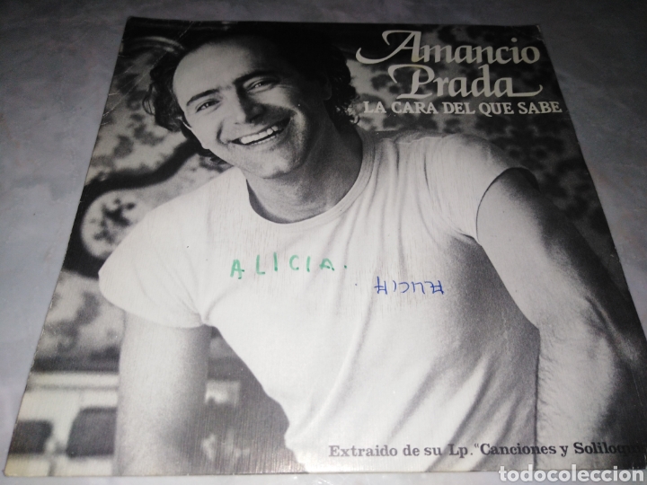Discos de vinilo: AMANCIO PRADA-LA CARA DEL QUE SABE-PROMOCIONAL - Foto 1