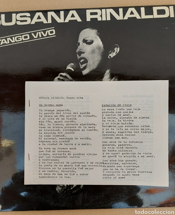 Discos de vinilo: Lp Susana Rinaldi - Tango vivo - Foto 4