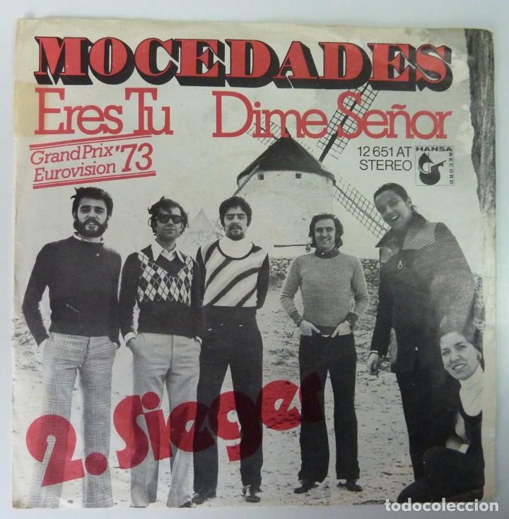 Discos de vinilo: MOCEDADES // ERES TU // EUROVISION 1978 // GERMANY // SINGLE - Foto 1