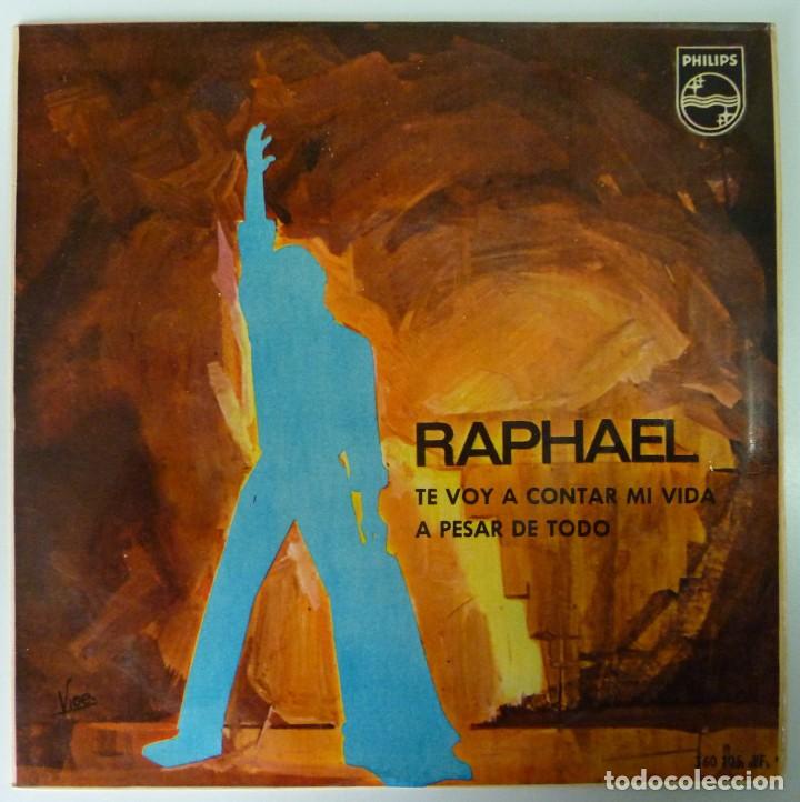 Discos de vinilo: RAPHAEL // TE VOY A CONTAR MI VIDA // 1965 // SINGLE - Foto 1