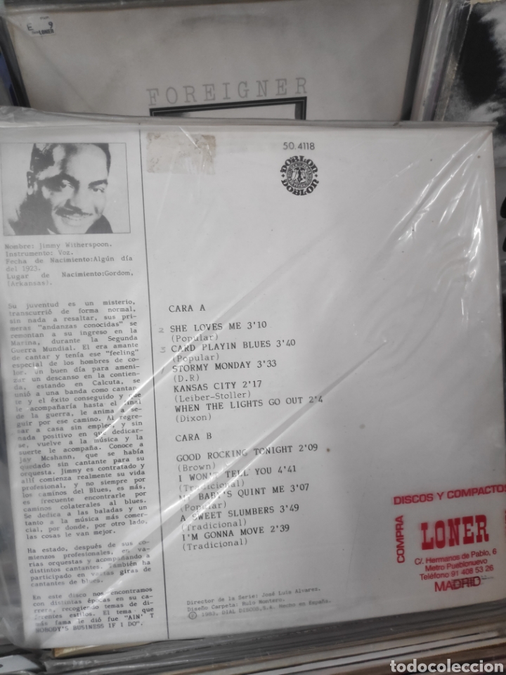 Discos de vinilo: Jimmy witherspoon original blues 19 - Foto 2