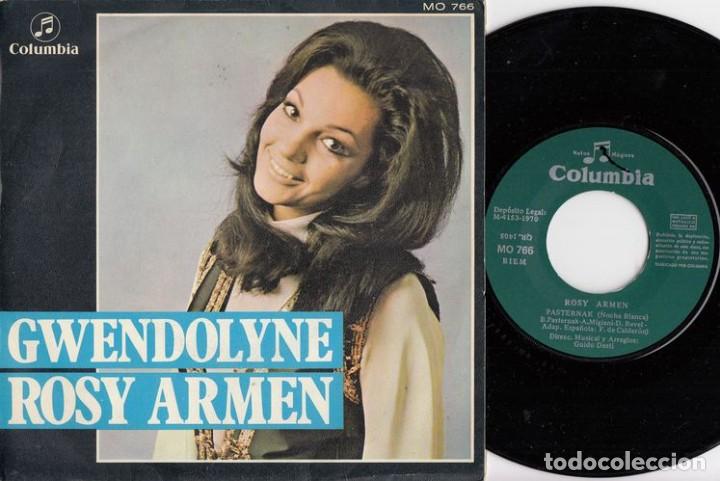 Discos de vinilo: ROSY ARMEN - GWENDOLYNE - SINGLE DE VINILO - Foto 1