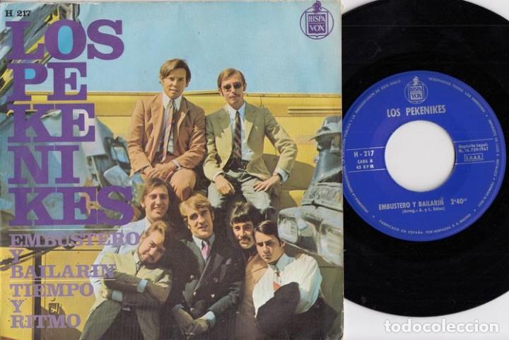 Discos de vinilo: LOS PEKENIKES - EMBUSTERO Y BAILARIN - SINGLE DE VINILO - Foto 1