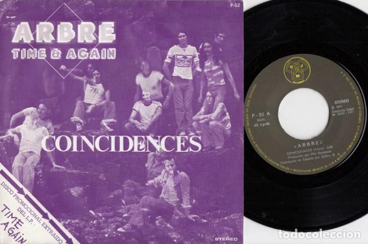 Discos de vinilo: ARBRE - COINCIDENCES - SINGLE DE VINILO - Foto 1