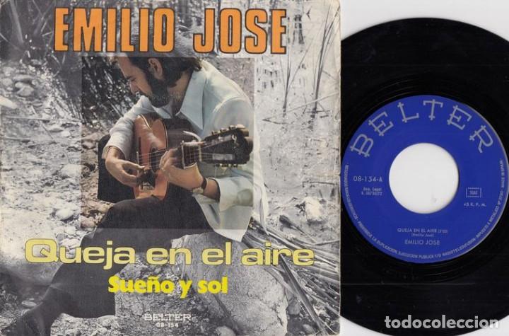 Discos de vinilo: EMILIO JOSE - QUEJA EN EL AIRE - SINGLE DE VINILO - Foto 1