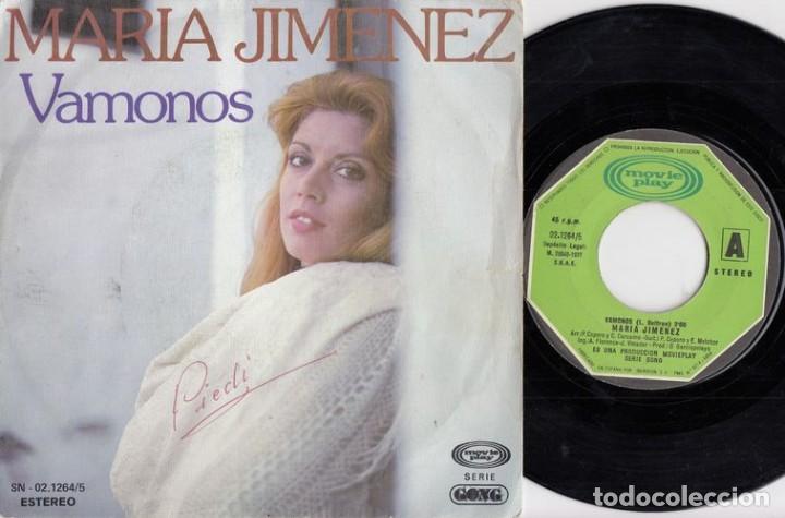 Discos de vinilo: MARIA JIMENEZ - VAMONOS - SINGLE DE VINILO - Foto 1
