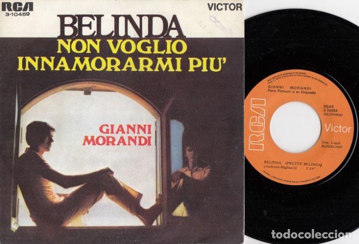 Discos de vinilo: GIANNI MORANDI - BELINDA - SINGLE DE VINILO - Foto 1