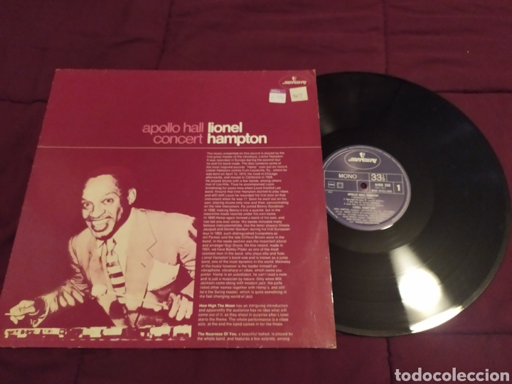 Vinyl records: Vinilo Apolo hall concert Lionel hampton. 1954.