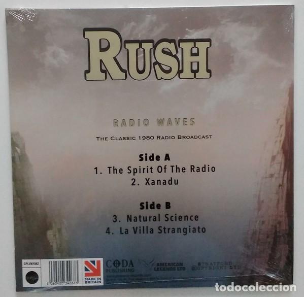 Discos de vinilo: LP RUSH - Radio Waves - Broadcast 1980 - Foto 2