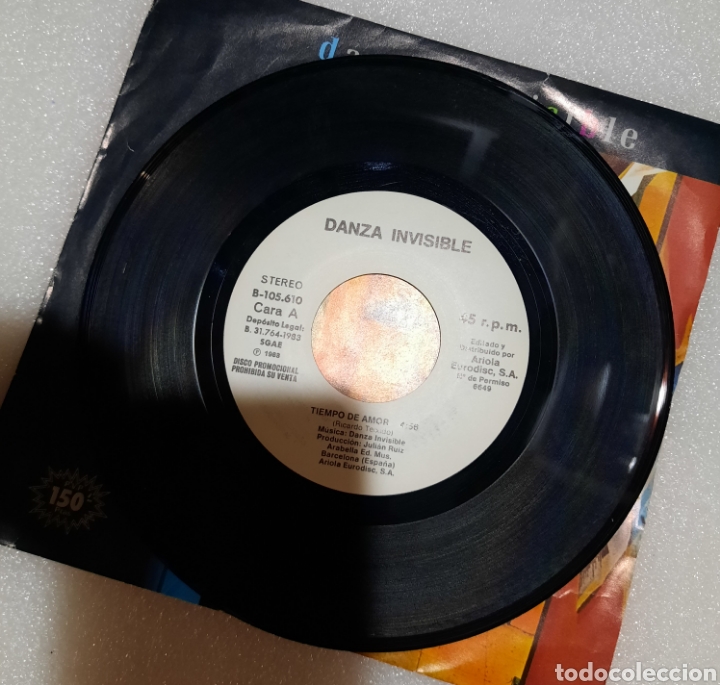 Discos de vinilo: Danza invisible- tiempo de amor - Foto 2