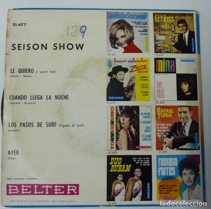 Discos de vinilo: SEISON SHOW // TE QUIERO+3 // 1965 // EP - Foto 2