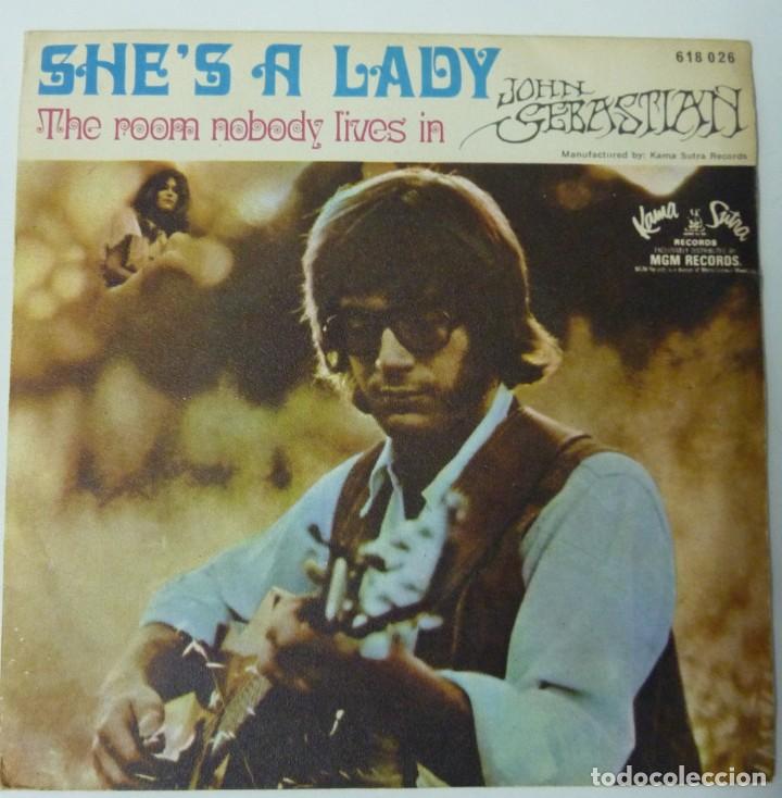 Discos de vinilo: JOHN SEBASTIAN // SHE`S A LADY // 1968 // SINGLE - Foto 1