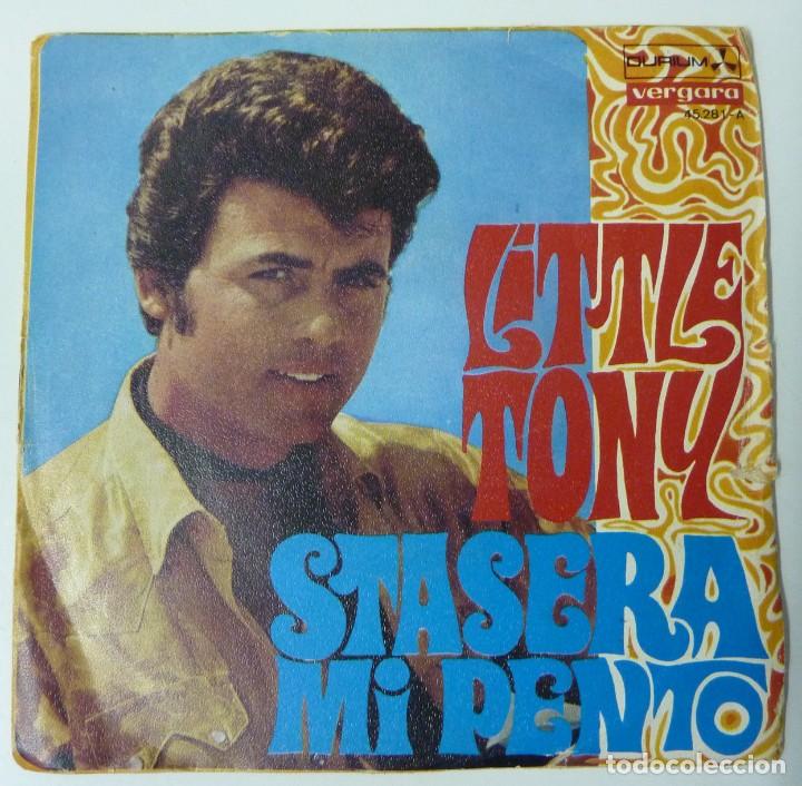 Discos de vinilo: LITTLE TONY // STASERA MI PENTO // 1968 // SINGLE - Foto 1