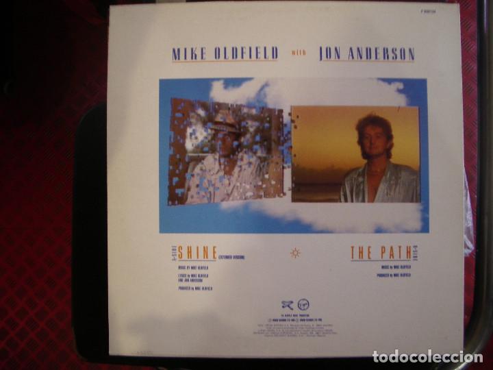 Discos de vinilo: MIKE OLDFIELD WITH JON ANDERSON- SHINE. MAXISINGLE. - Foto 2