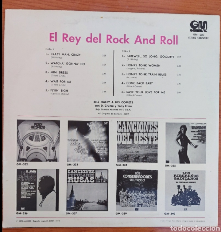 Discos de vinilo: Lp El Rey del Rock - Foto 2