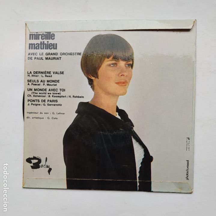 Discos de vinilo: MIREILLE MATHIEU. - La Derni&egrave;re Valse + 3. EP - Foto 2
