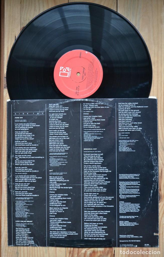 Discos de vinilo: Carly Simon &lrm;&ndash; Spy - LP Gatefold 1979 - Foto 4