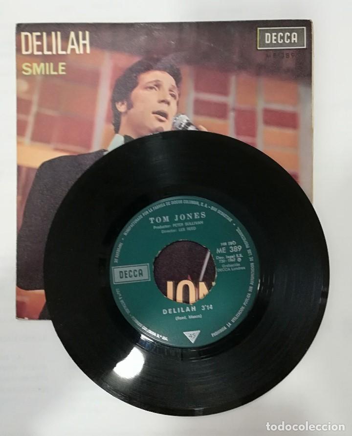 Discos de vinilo: TOM JONES: DELILAH / SMILE - Foto 3