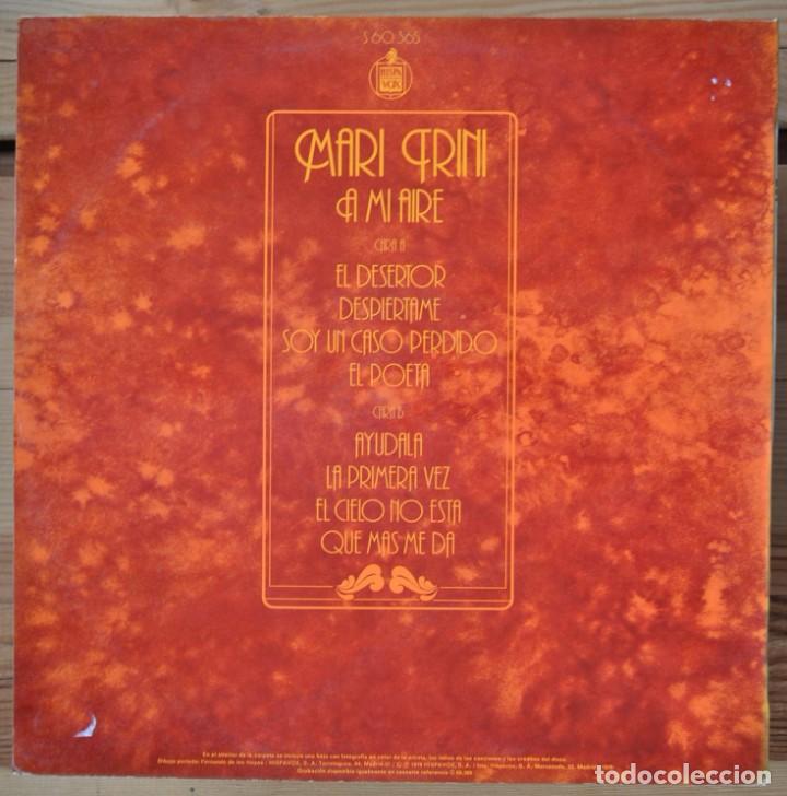 Discos de vinilo: Mari Trini - A Mi Aire - LP -1980 - Foto 2