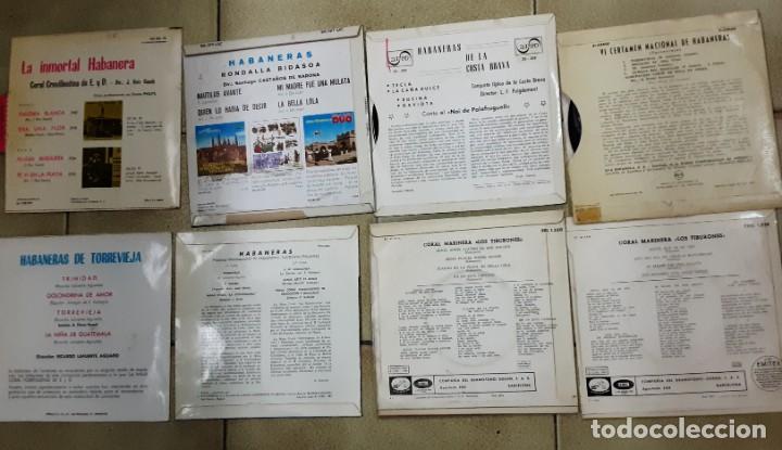Discos de vinilo: LOTE DE 8 EPS DE HABANERAS - Foto 2