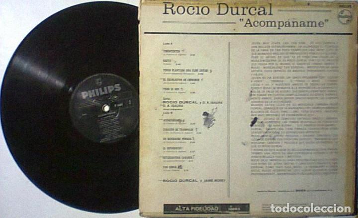 Discos de vinilo: ROCIO DURCAL ACOMPA&Ntilde;AME LP IMPORTADO - Foto 2