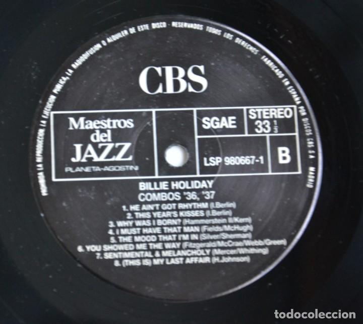 Discos de vinilo: Billie Holiday &lrm;&ndash; Combos 36, 37 LP - Foto 3