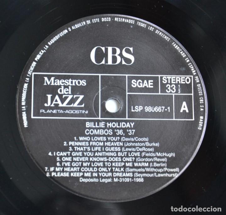 Discos de vinilo: Billie Holiday &lrm;&ndash; Combos 36, 37 LP - Foto 4