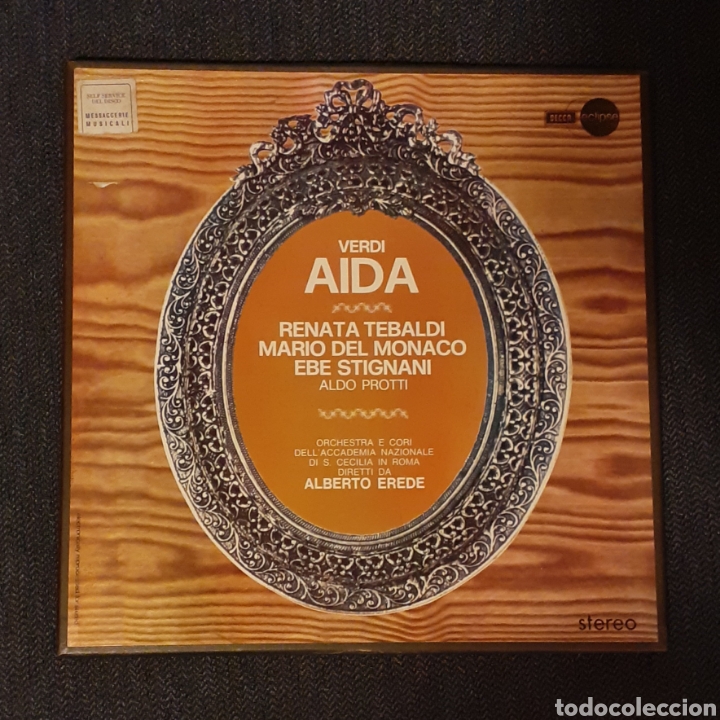Discos de vinilo: VERDI - AIDA - CAJA 3 LP + LIBRETO - Foto 1