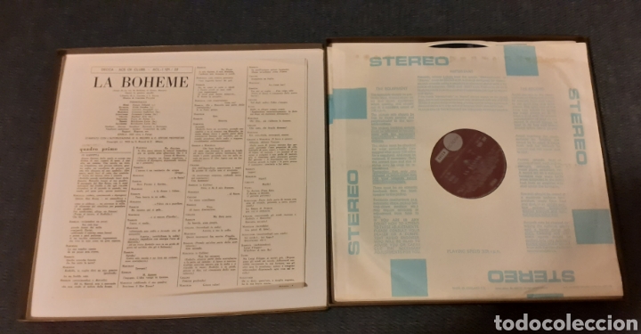Discos de vinilo: PUCCINI - LA BOHEME - CAJA 2 LP + LIBRETO - Foto 2
