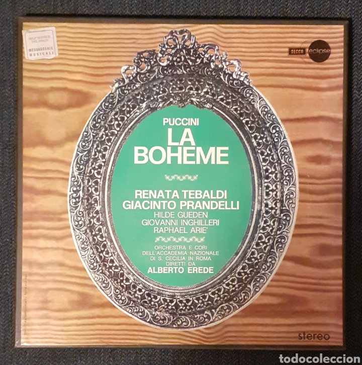 Discos de vinilo: PUCCINI - LA BOHEME - CAJA 2 LP + LIBRETO - Foto 1