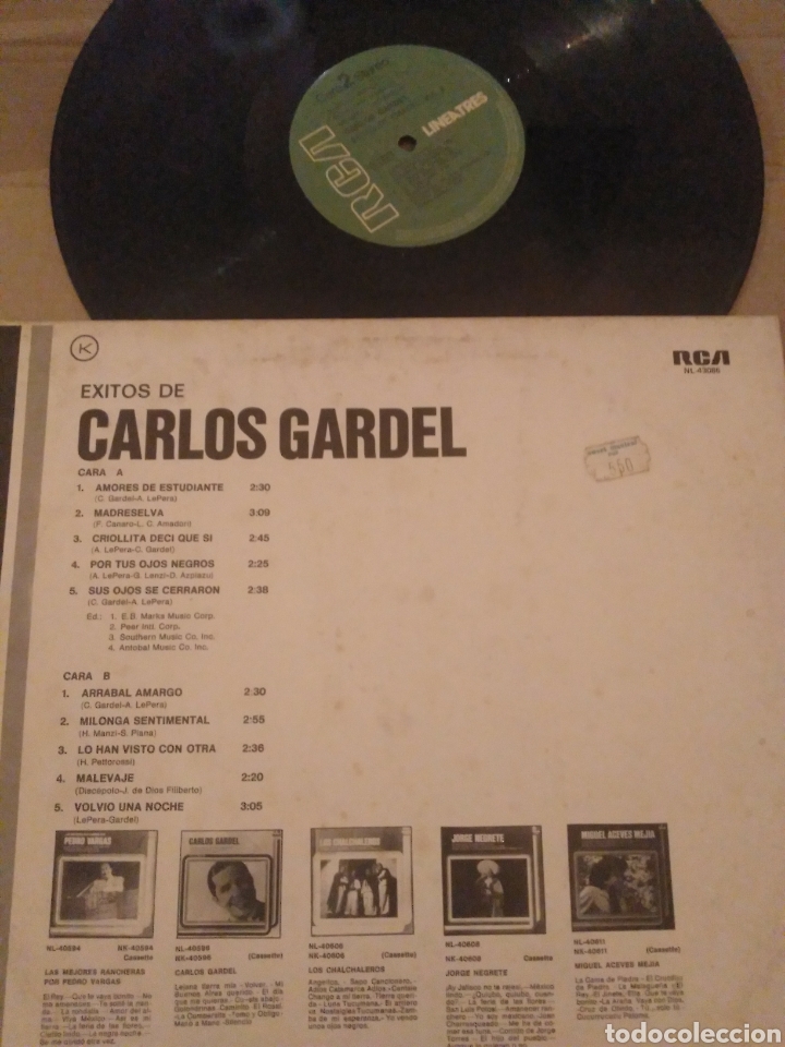 Discos de vinilo: Carlos Gardel Volumen 2 - Foto 2