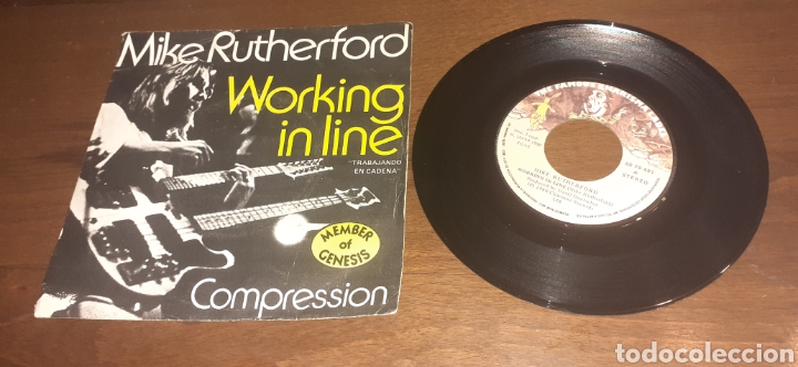Discos de vinilo: MIKE RUTHERFORD - WORKING IN LINE - SINGLE - SPAIN - CHARISMA - L - Foto 1