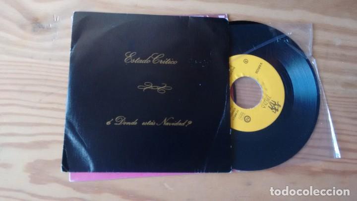 Discos de vinilo: SINGLE (VINILO) DE ESTADO CRITICO A&Ntilde;OS 80 - Foto 1