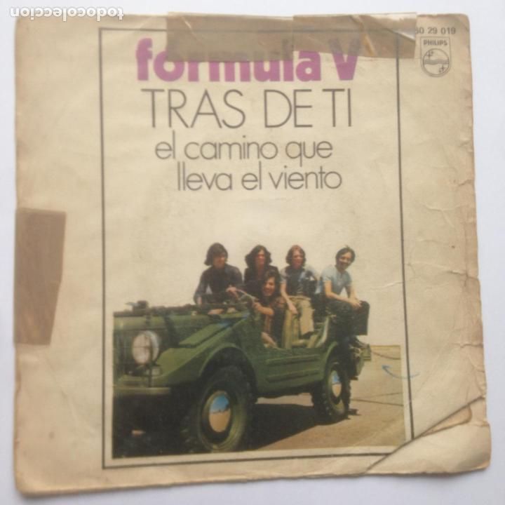 Discos de vinilo: formula V - tras de ti - single - solo portada - Foto 1