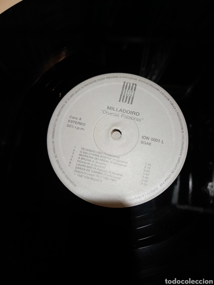 Discos de vinilo: Divinas Palabras. Milladoiro. BSO - Foto 3