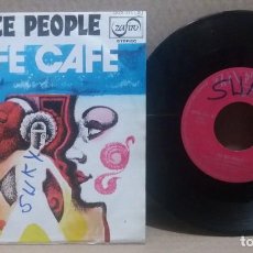 Disques de vinyle: THE NICE PEOPLE / CAFE CAFE / SINGLE 7 INCH. Lote 230555550