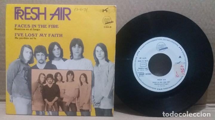 Discos de vinilo: FRESH AIR / FACES IN THE FIRE / SINGLE 7 INCH - Foto 1