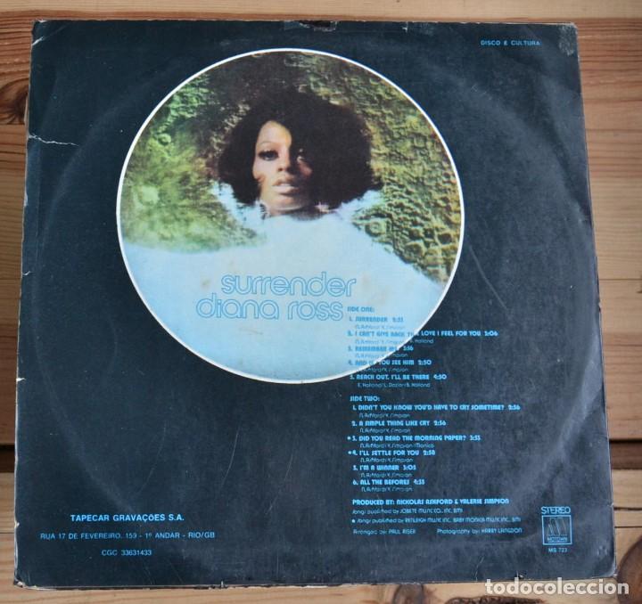 Discos de vinilo: Diana Ross &lrm;&ndash; Surrender LP 1971 Brazil - Foto 2