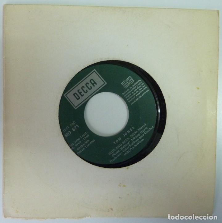 Discos de vinilo: TOM JONES // HIDE AND SEEK // 1968 // SINGLE - Foto 1