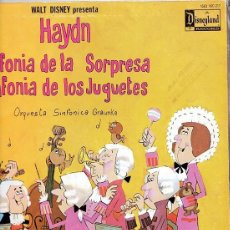 Discos de vinilo: SINFONIA DE LA SORPRESA - SINFONIA DE LOS JUGUETES - LP DISNEYLAND REEDICION 1984. Lote 230769370