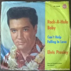 Dischi in vinile: ELVIS PRESLEY. ROCK-A-HULA-BABY/ CAN’T HELP FALLING IN LOVE. RCA-VICTOR, GERMANY 1961 SINGLE. Lote 230780555